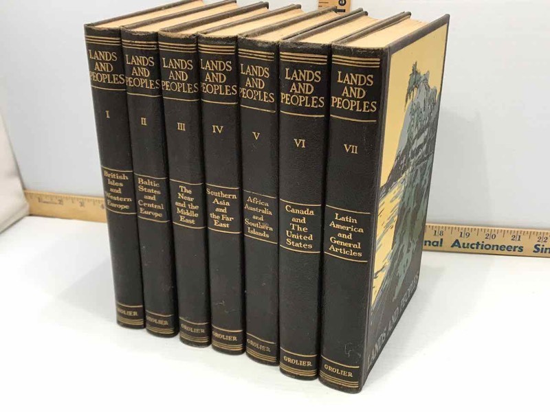 lot 331 image: (7) Books Lands & Peoples.