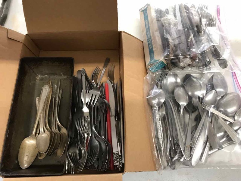 lot 344 image: Asst. Flatware