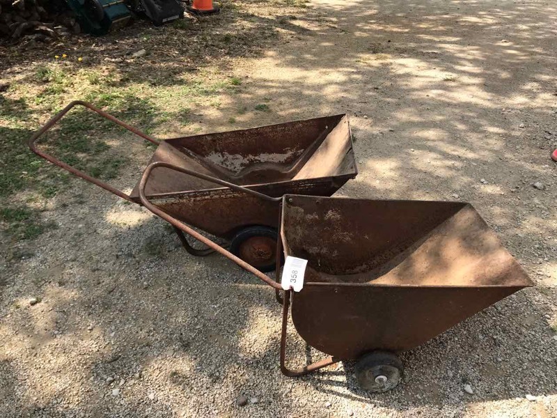 lot 358 image: (2) Garden Dump Carts