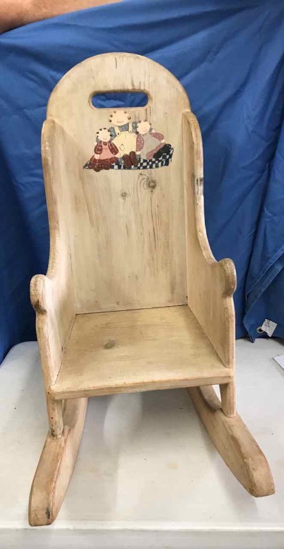 lot 278 image: Childs Rocking Chair