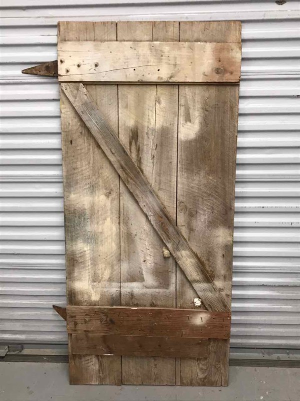 lot 406 image: Barn Door with Hinges