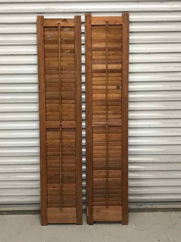 lot 420 image: Pair of Pine Shutters