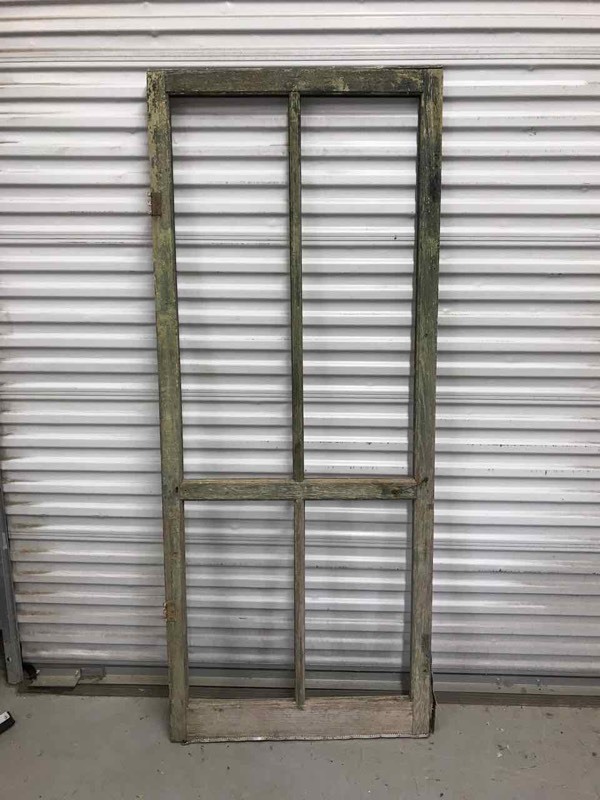 lot 435 image: AntiqueVintage Screen Door (Green)