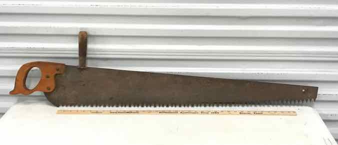 lot 462 image: Antique Cross Cut Saw