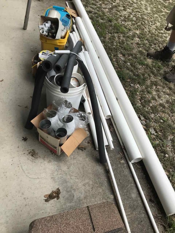 lot 378 image: PVC Pipe, plumbing supplies