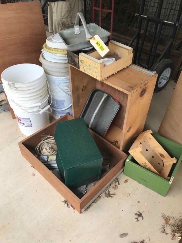 lot 388 image: Buckets, Boxes and drawer