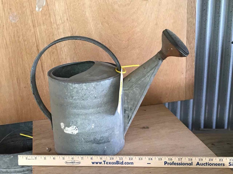 lot 407 image: Galvanized Watering Can