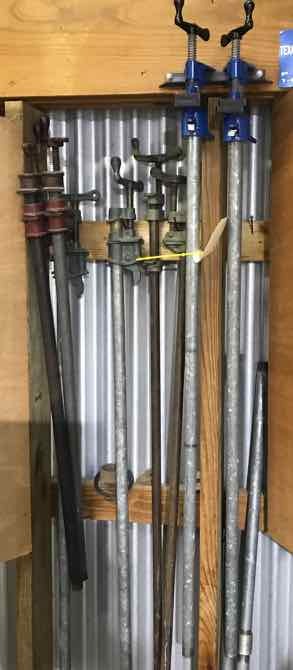 lot 6 image: Pipe Clamps (8) 12� in. and 34� in. and two extensions