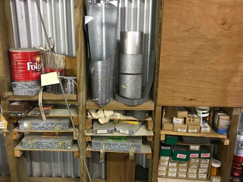 lot 28 image: Assorted fasteners (screws, nuts, washers, etc)