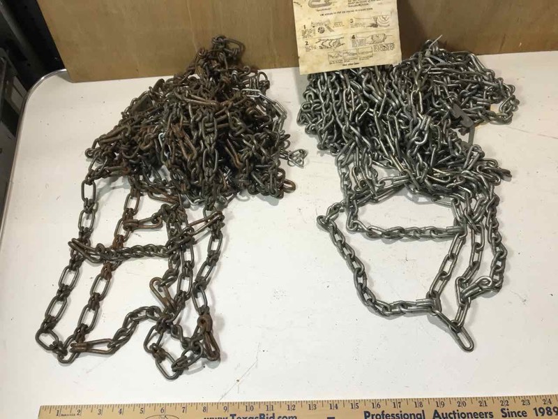 lot 45 image: Tire Chains (4) unknown sizes)