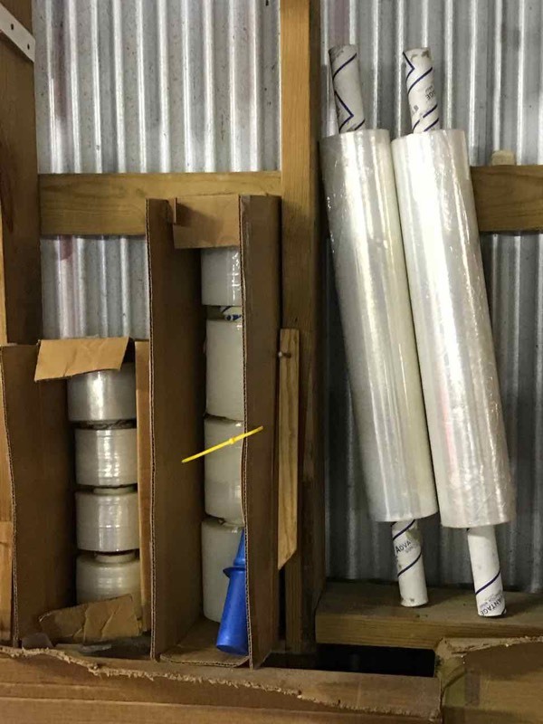 lot 54 image: Assorted Shrink Wrap Rolls, (20 inch, 5 inch, 4 inch)