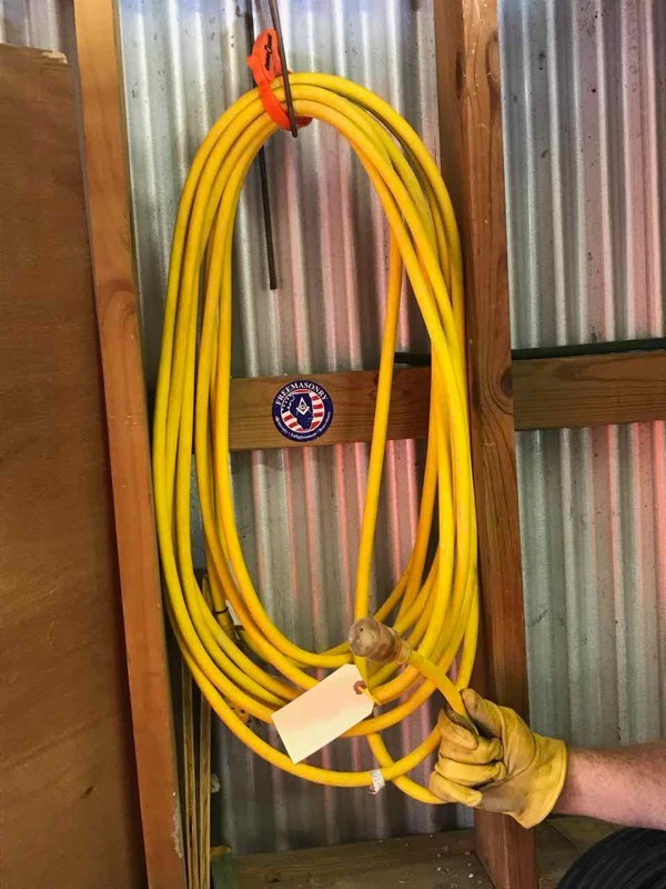 lot 62 image: Heavy Duty yellow extension cord