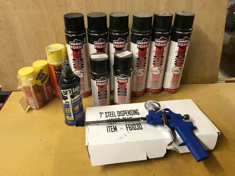 lot 151 image: Spray foam sealant