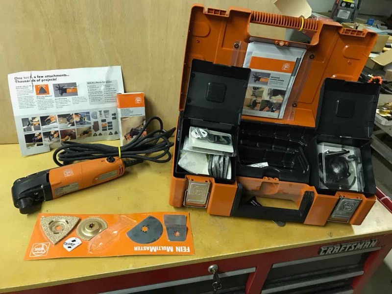 lot 152 image: Fein Multimaster Tool (sander, grinder, stripper, etc) in orange case