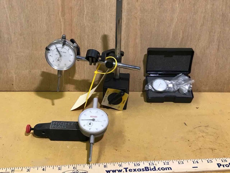 lot 170 image: Dial Indicators with mag bases