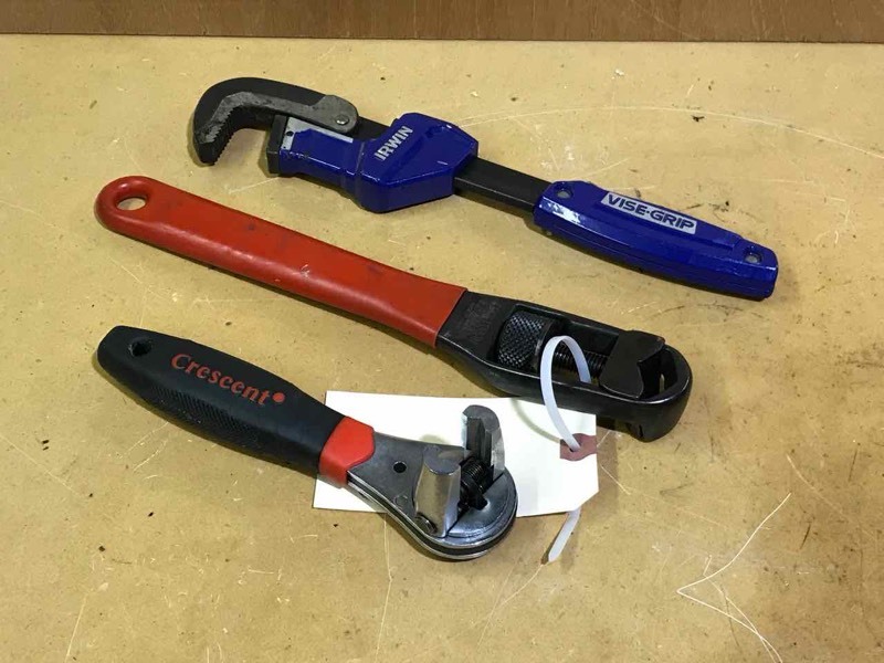 lot 182 image: Unusual Wrenches  Crescent, Vise-Grip and Craftsman