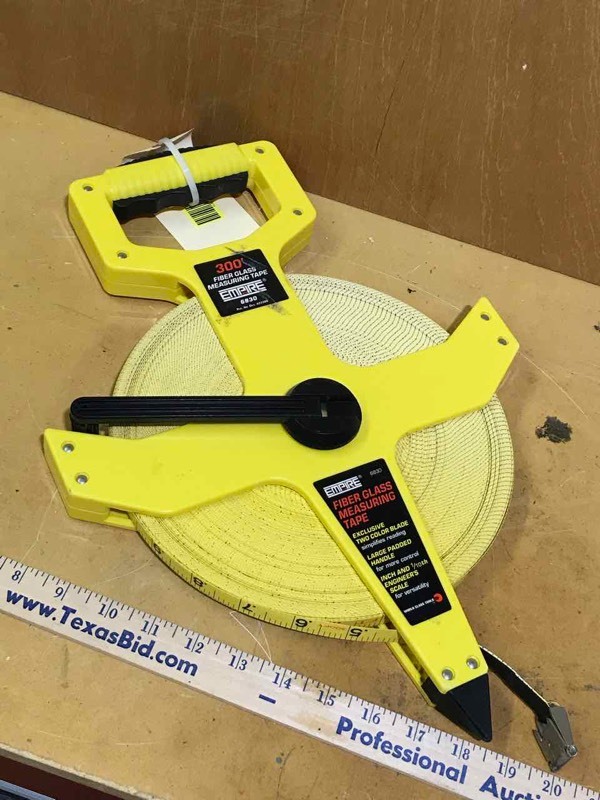 lot 183 image: Empire 300 foot Fiberglass Tape Measure