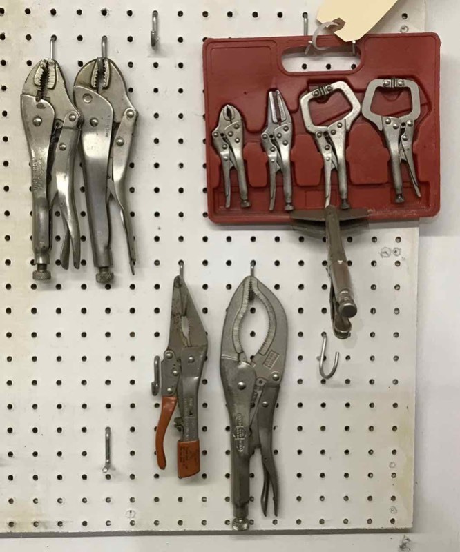 lot 193 image: Assorted locking pliers (9)