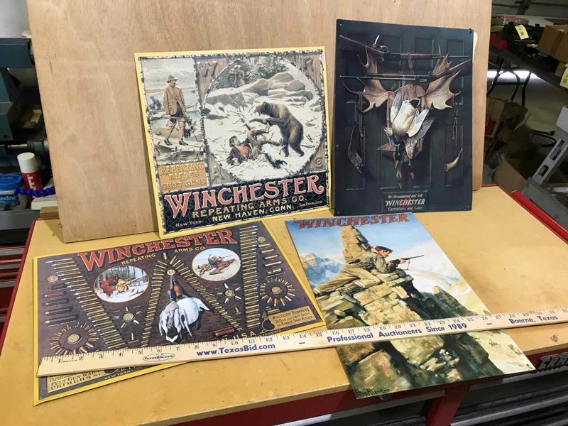 lot 209 image: Metal Signs  Winchester (4)