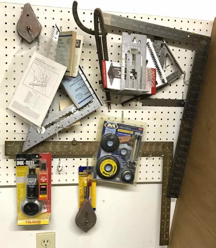 lot 227 image: Layout Tools  Squares, lines, compass, etc
