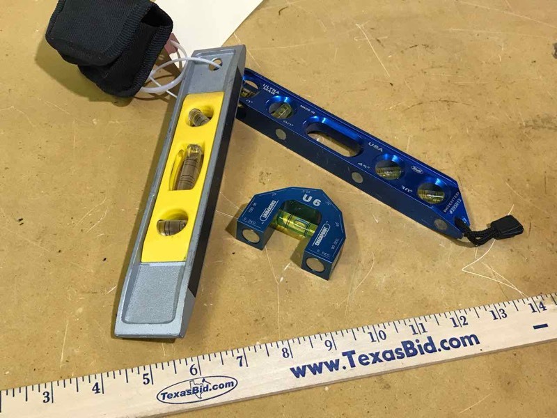 lot 229 image: Two Torpedo Levels and small magnet level