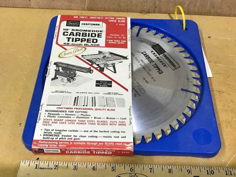 lot 253 image: Saw Blade  10� in. Craftsman Carbide 48 tooth