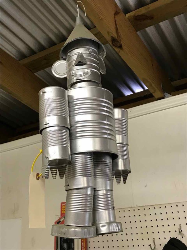 lot 261 image: Tin Man Art, approx. 27� in. tall