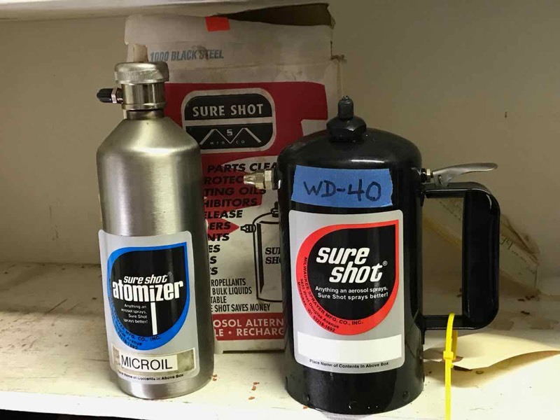 lot 283 image: (2) Atomizers (one has WD40 in it)
