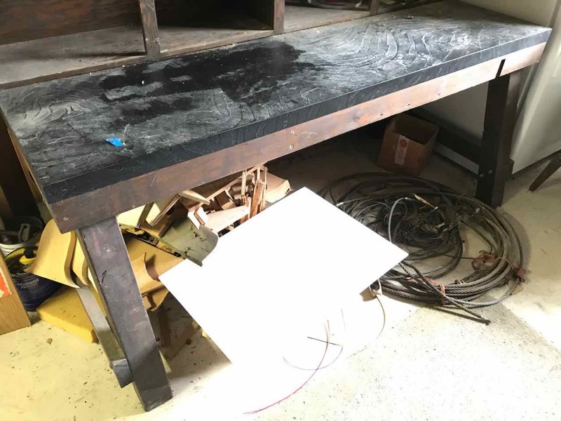 lot 309 image: Wood Workbench, Heavy Duty, 72� in.� w X 33� in.� w X 30� in. tall