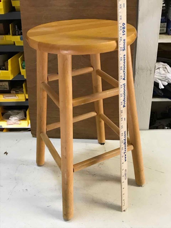 lot 329 image: Wood Stool,  23� in. tall