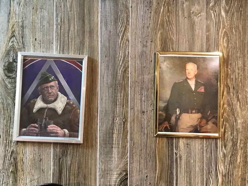 lot 340 image: (2) pictures of General Patton