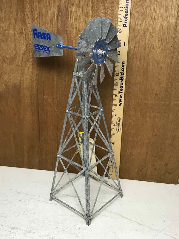 lot 348 image: Miniature desktop windmill, 16� in. tall