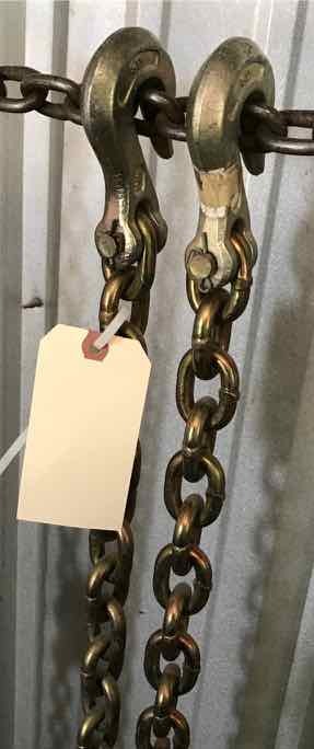 lot 548 image: Chain, 16 ft., 516 in with hooks