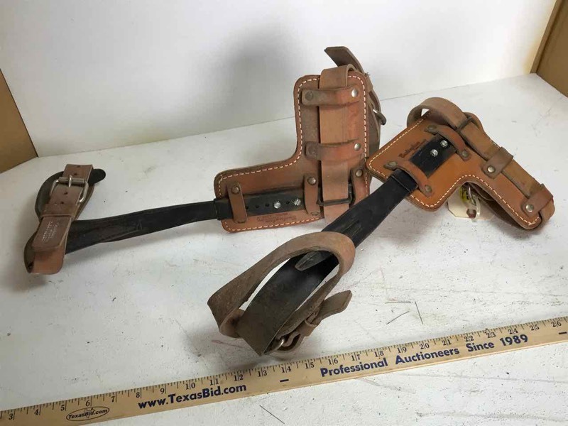 lot 575 image: Lineman Pole Spikes, Buckingham Model 3122A