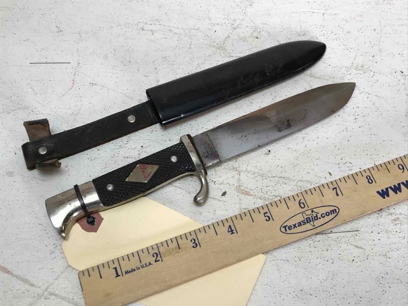 lot 591 image: Knife Solingen Germany Fixed Blade with Scabbard