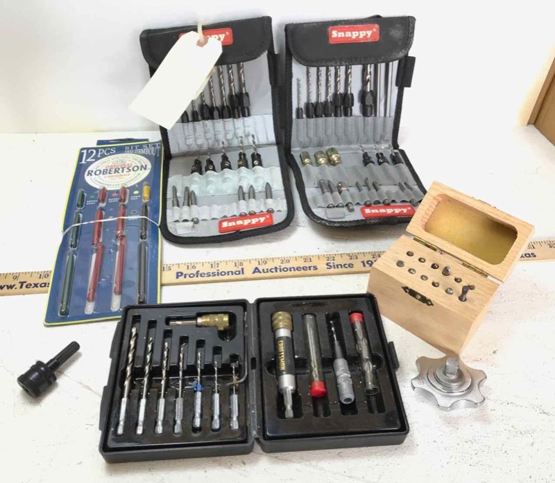 lot 610 image: Drill Bit Sets and Holders
