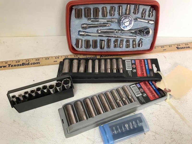 lot 618 image: Sockets 14 in drive, bits and sockets