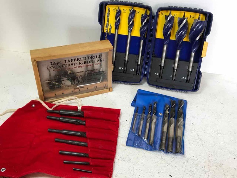 lot 648 image: Brad Point Wood Drill bits, assorted