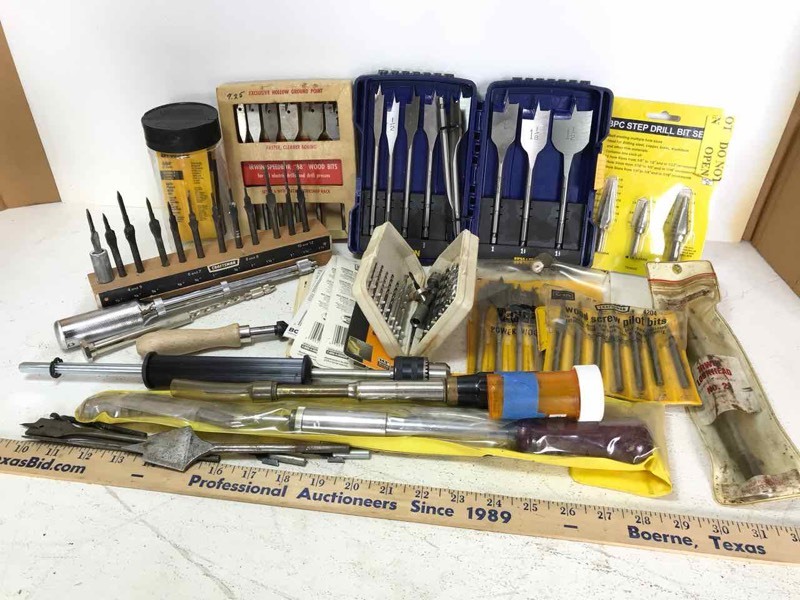 lot 650 image: Wood Paddle Bits, assorted