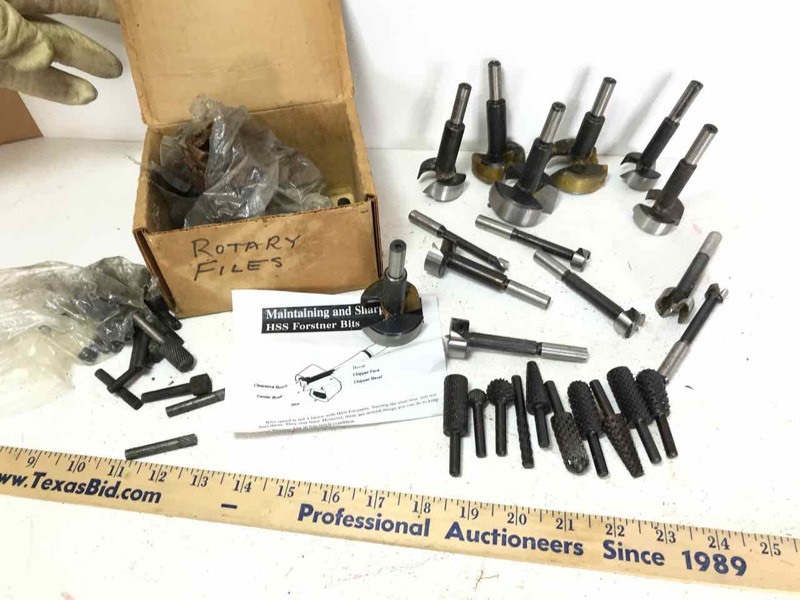 lot 652 image: Forstner Bits and Burrs