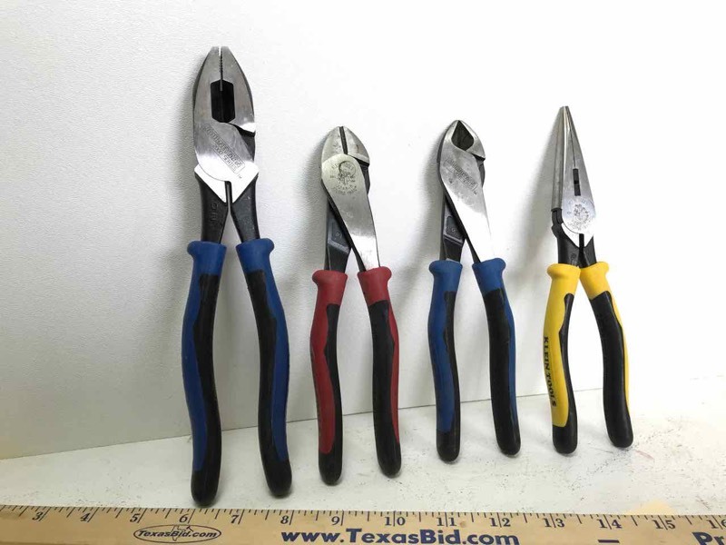 lot 663 image: Klien Linemans Pliers, diagonals, needle nose