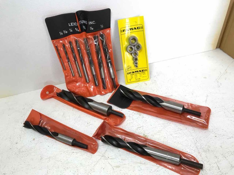 lot 670 image: Leichtung Inc. Brad Point Drill Bits (13), 18 in to 1 inch