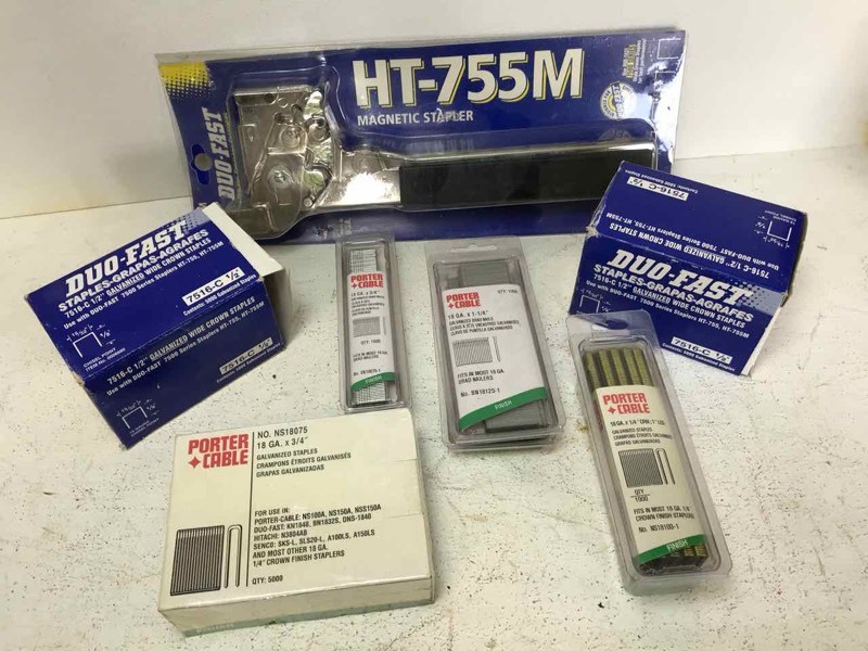lot 677 image: DuoFast Stapler and staples