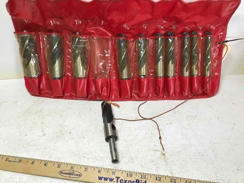 lot 712 image: Miltex 11 piece Silver and Deming Drill Set, 916 to 1-14 inch
