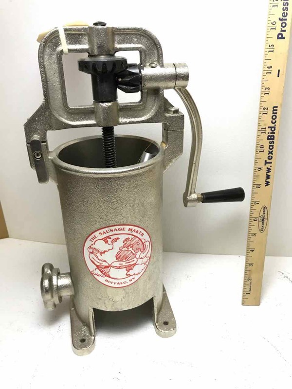 lot 749 image: The Sausage Maker sausage stuffer, looks like a one-quart. Looks almost new