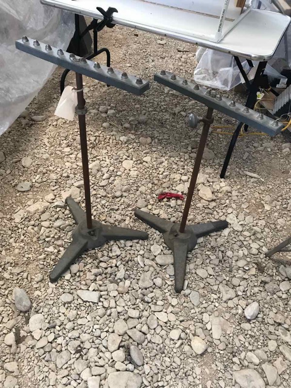 lot 767 image: Two ToolKraft Material stands with rollers