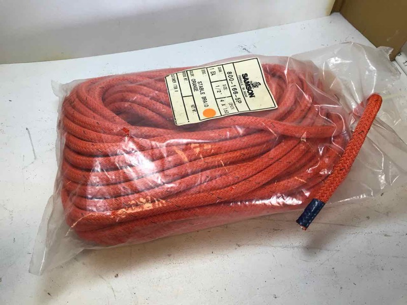 lot 867 image: Rope Samson Stable Braid orange, 12 in X 4x150