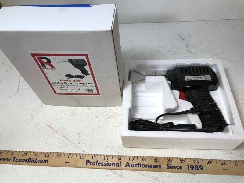 lot 890 image: Rock Point Heavy Duty Electric rope Cutting Gun, 150 watt