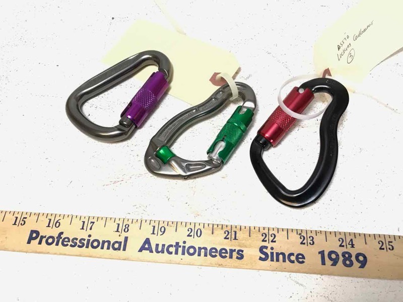 lot 892 image: Locking Carabiners (3)