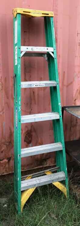 lot 115 image: Ladder  Werner 6 Ft. Fiberglass